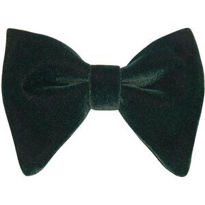 Velvet Bow Ties for Men Green